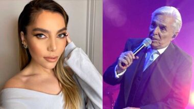 Frida Sofía a su abuelo Enrique Guzmán