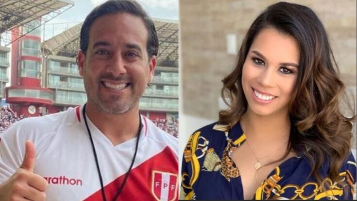 Oscar del Portal y Fiorella Mendez captados en situación sospechosa.