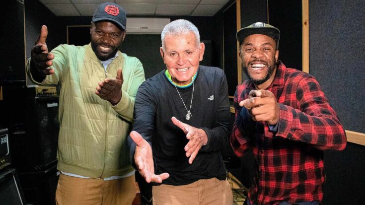 Jean Pierre Magnet (al centro) se une a Camilo y Pudy Ballumbrosio