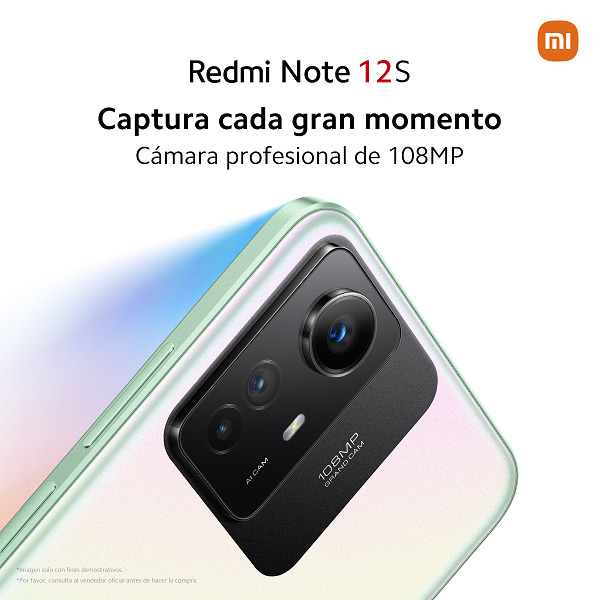 C&aacute;mara del celular Redmi Note 12S