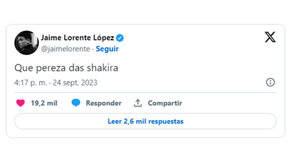 Tweet Joaquín Lorente