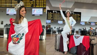 Luciana Fuster partió a representar al Perú en el Miss Grand International