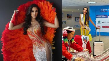Camila Escribens se hizo presente en El Salvador dando la cara por Perú en el Miss Universo