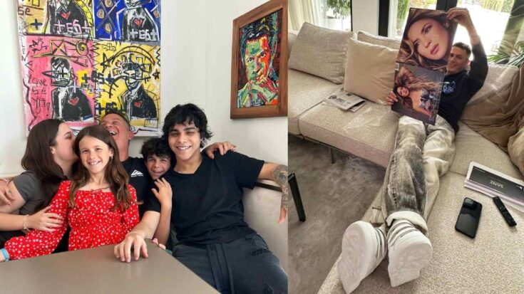 Alejandro Sanz disfruta sus días junto a sus hijos