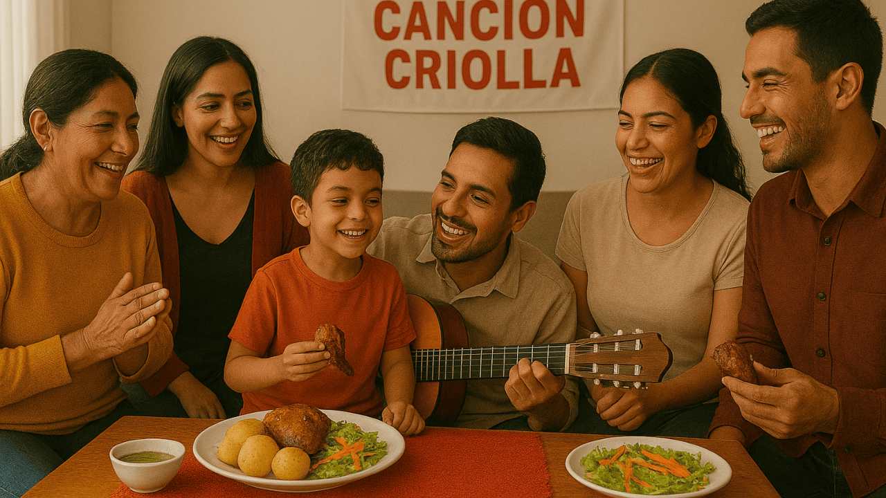 pollada en el día de la canción criolla