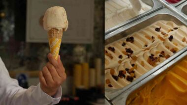 helado sabor a panetón
