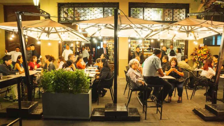 Boulevard gastronómico en Lima.