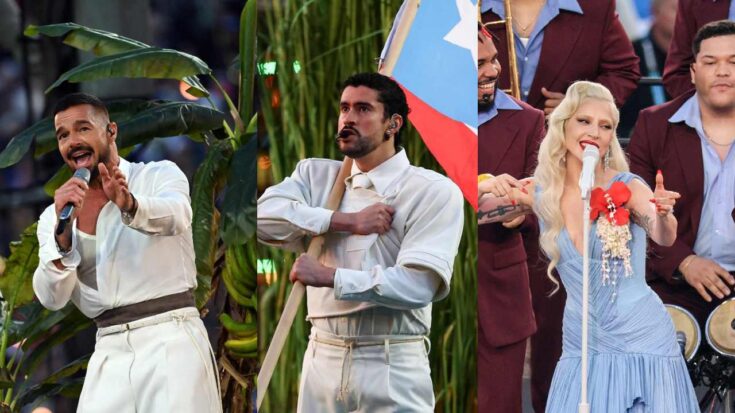 Bad Bunny y sus invitados en el super bowl